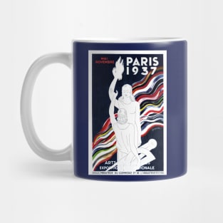 Beautifully Restored 1937 Paris Exposition Poster Print Mug